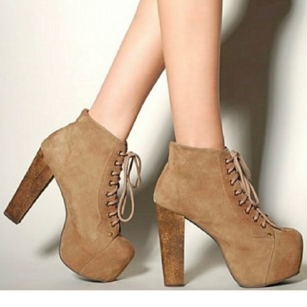 Jeffrey Campbell Tan Ankle Boots